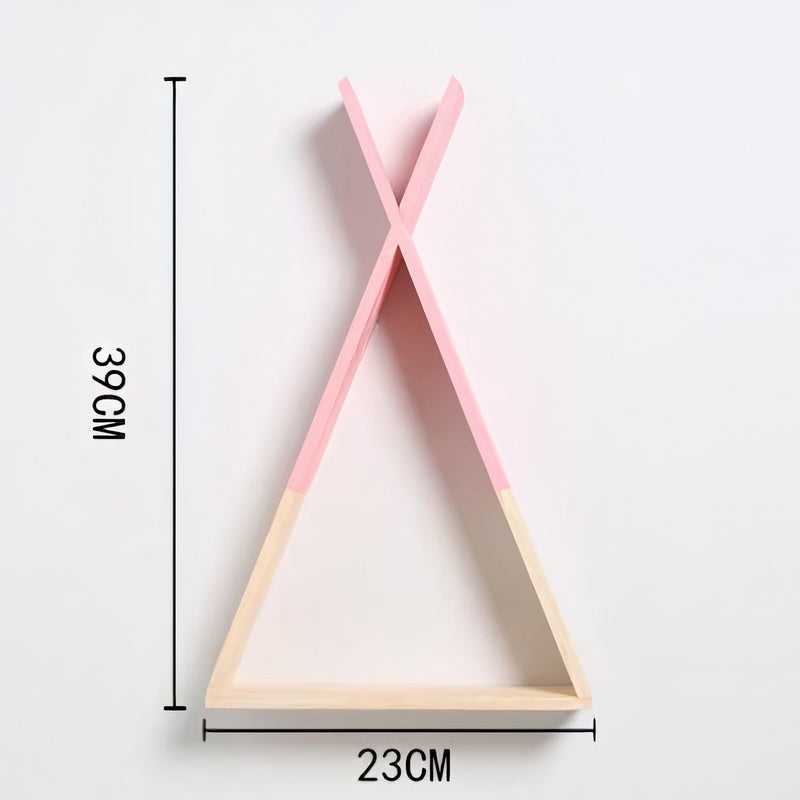 Wooden Kids Room Shelves