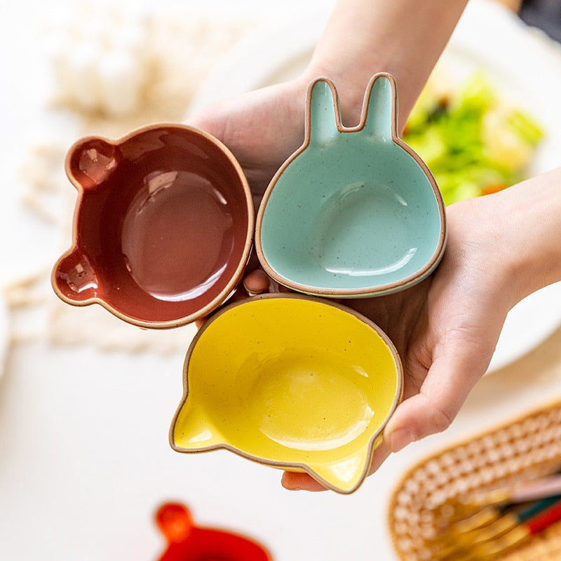 Cartoon Animal Seasoning Dish | Kitchenware, Cooking Style Food, Plates