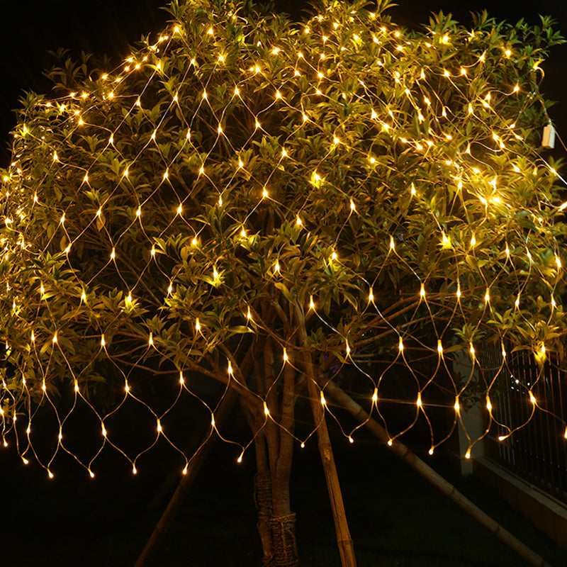 Outdoor Warm LED Garland Lights | Patio, Backyard Decoration