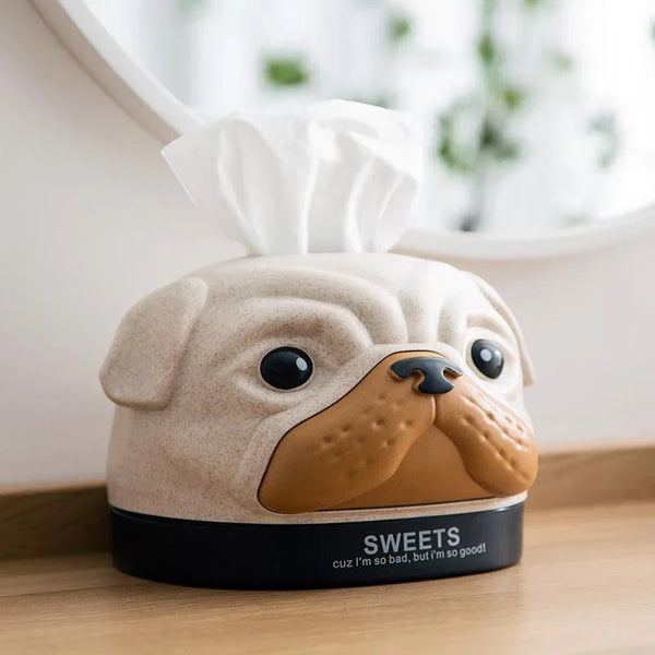 Bulldog Bliss Tissue Box