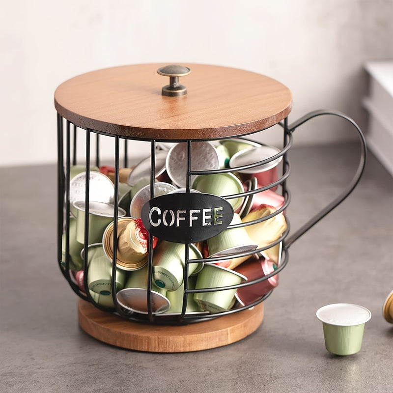 Wooden Coffee Pod Basket