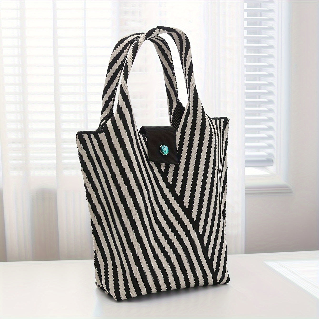 Striped Safari Handbag