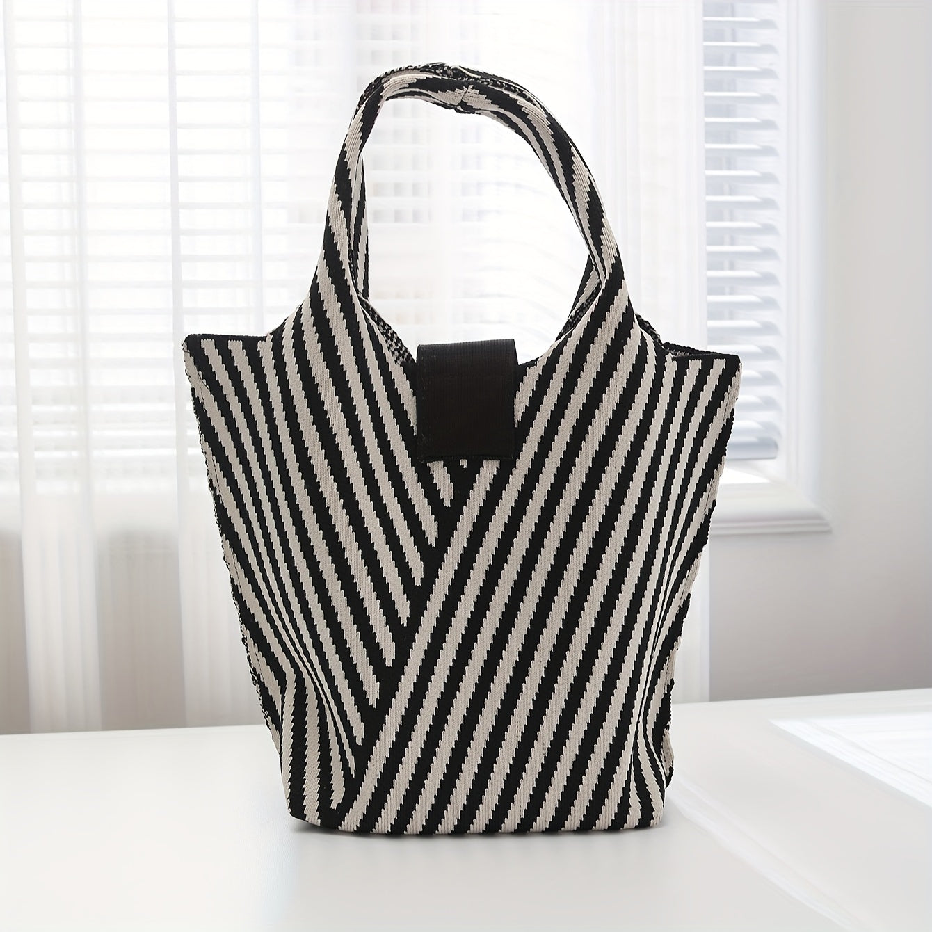 Striped Safari Handbag