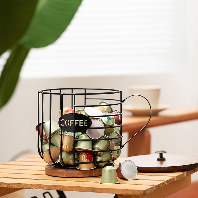 Wooden Coffee Pod Basket