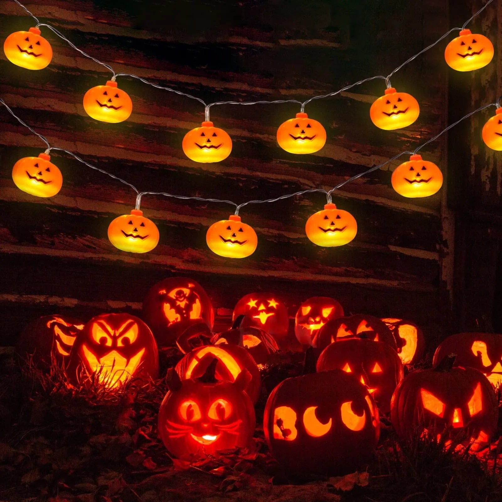 Spooky Pumpkin String Lights