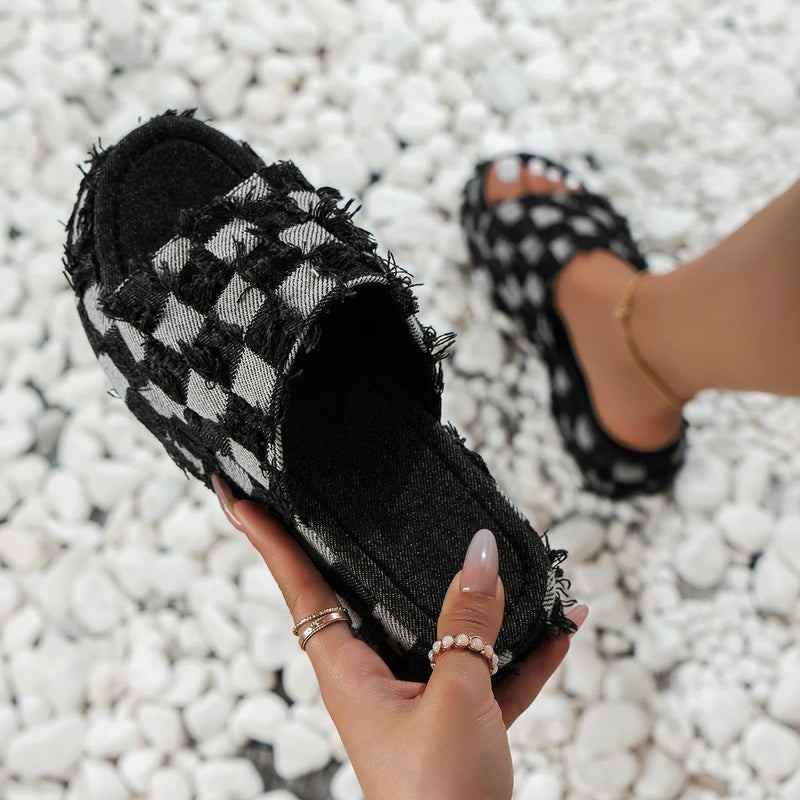 Checker Sandals