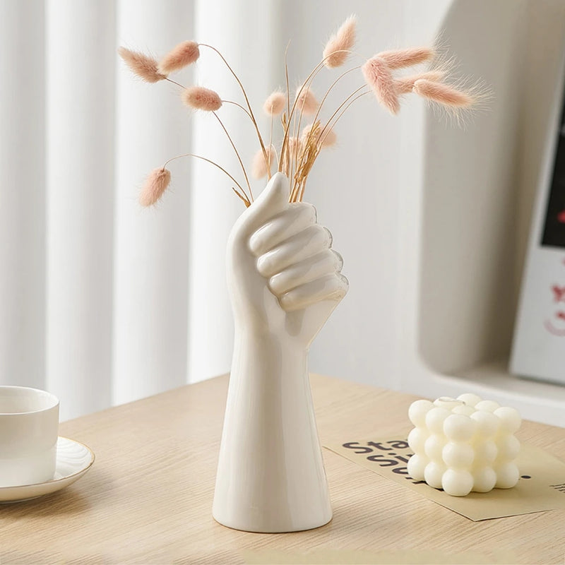 Modern art hand vases