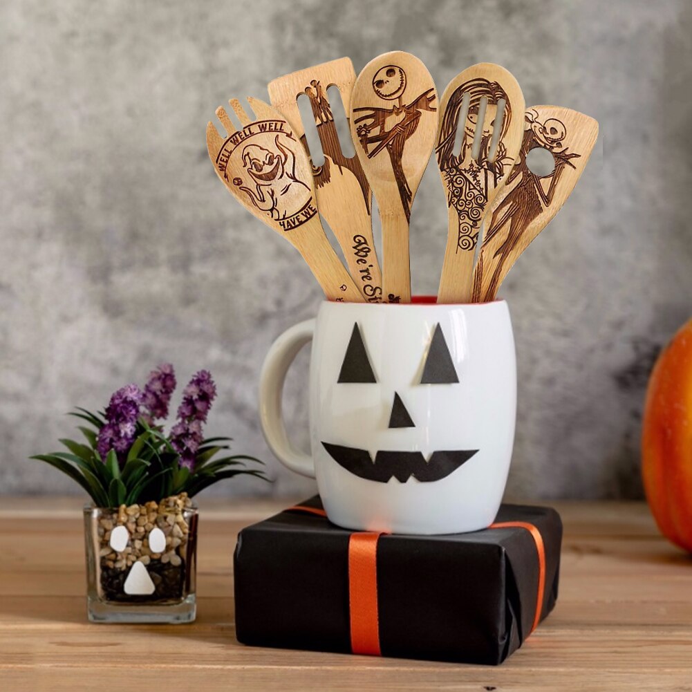 Halloween Bamboo Cooking Utensils