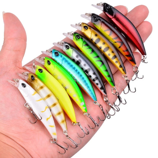 10Pcs Jerkbait Lure Set