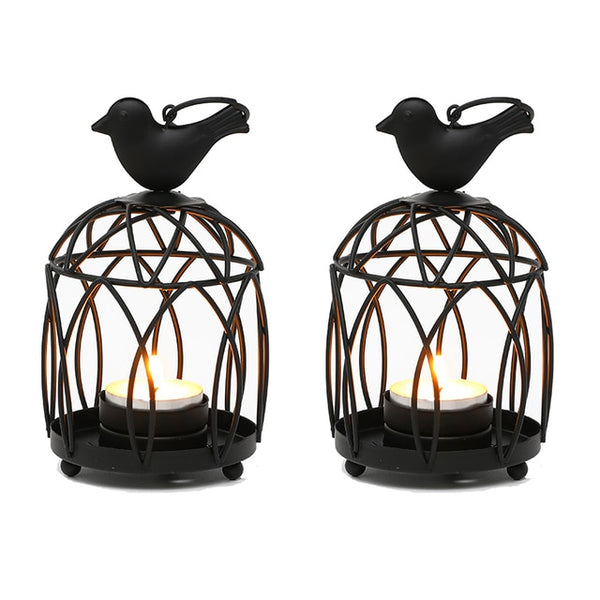 Birdcage candle holders