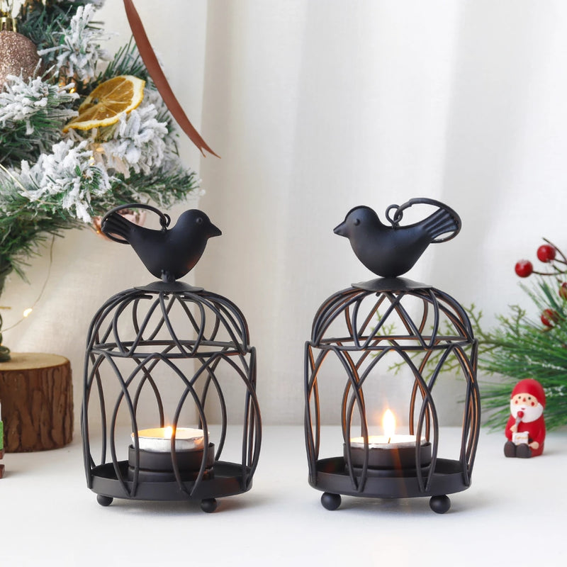 Birdcage candle holders