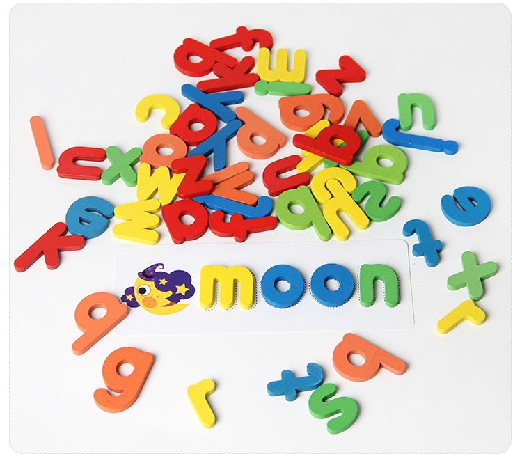 Children Wooden Spelling Puzzle Game