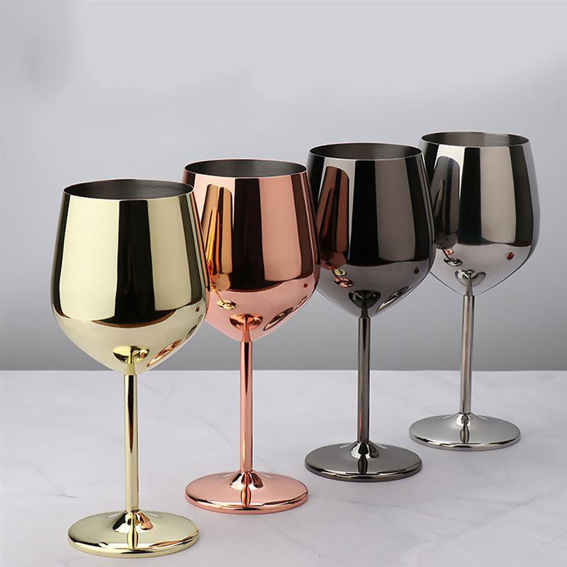 Stainless Steel Wine Cups | Kitchen Decoration 