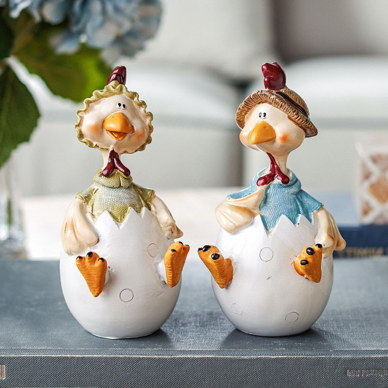 Nordic Kitchen Chicken Decoration | Unique Ceramic Design & Style 