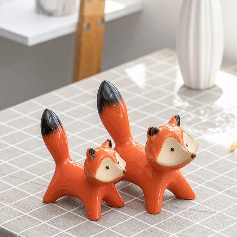 Fox Statue For Sale | Unique Orange Home Decor Piece Fox Decoration