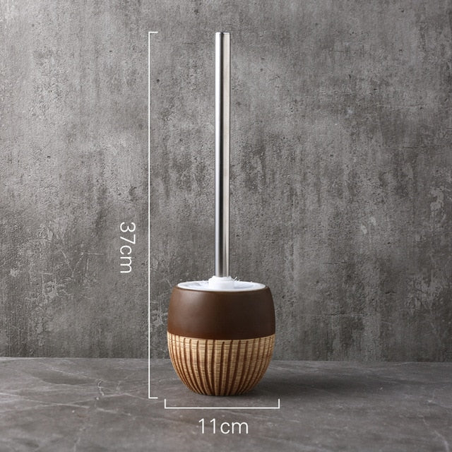 Home Bathroom Decoration, Luxury Ceramics Toilet Brush Holder