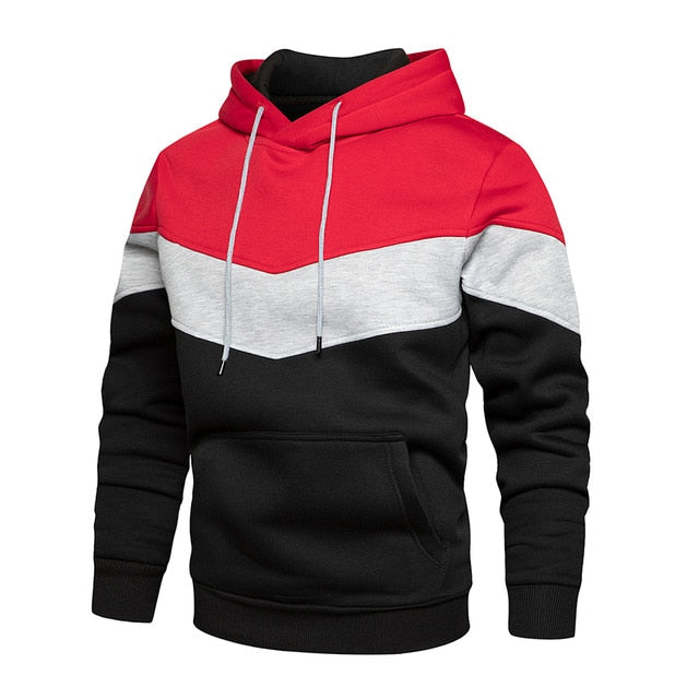 Contrast Color Pullover Streetwear Hoodie | Hip Hop Style