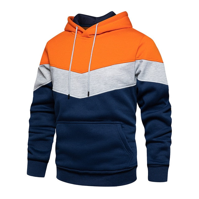 Contrast Color Pullover Streetwear Hoodie | Hip Hop Style