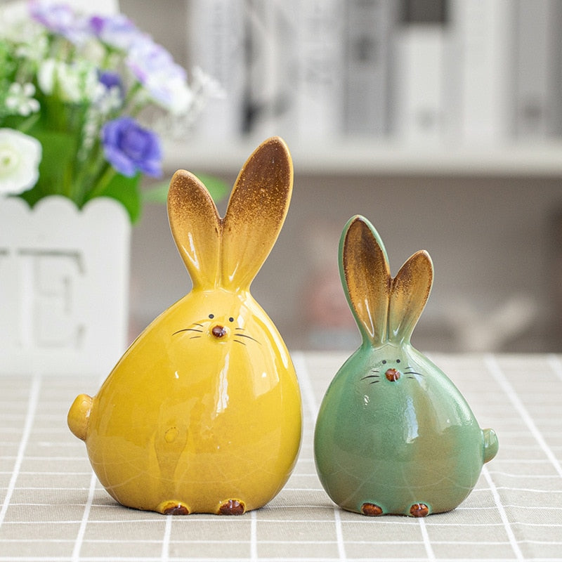 Home, Kitchen Decoration Rabbit Ornaments | Easter, Ceramic Animals