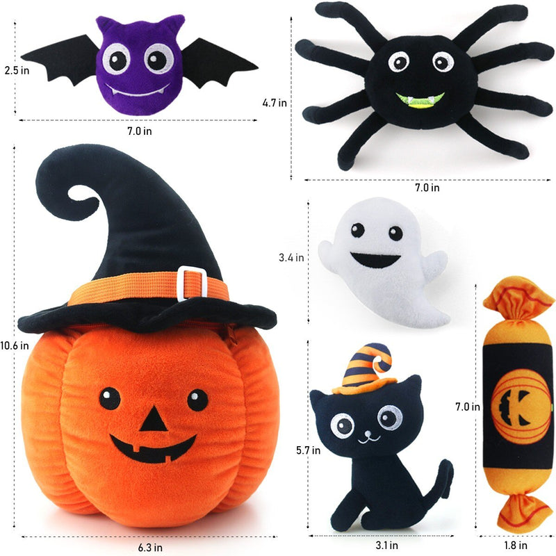6Pcs Halloween Plush Toy Set